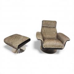 Hans Kaufeld Kaufeld Siesta 62 lounge chair with ottoman by Jacques Brule 1960 - 4749818