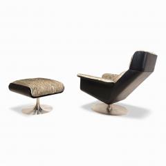 Hans Kaufeld Kaufeld Siesta 62 lounge chair with ottoman by Jacques Brule 1960 - 4749819