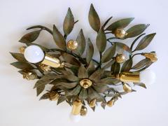 Hans Moller Brass Metal Florentiner Flush Mount or Sconce by Hans M ller Germany 1970s - 2906453