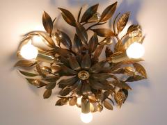 Hans Moller Brass Metal Florentiner Flush Mount or Sconce by Hans M ller Germany 1970s - 2906454