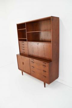 Hans Olsen Danish Modern Teak Secretary Desk with Storage - 1627793