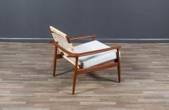 Hans Olsen Hans Olsen Cane Teak Lounge Chair for Juul Kristensen - 3897215