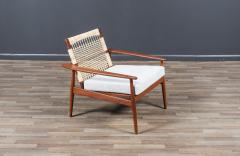 Hans Olsen Hans Olsen Cane Teak Lounge Chair for Juul Kristensen - 3897218