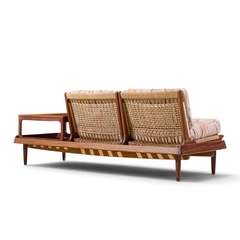 Hans Olsen Hans Olsen Model 161 Danish Teak and Cane Modular 2 Seat Sofa with Table - 4730903