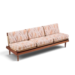 Hans Olsen Hans Olsen Model 161 Mid Century Danish Teak and Cane Modular 3 Seat Sofa - 4731113