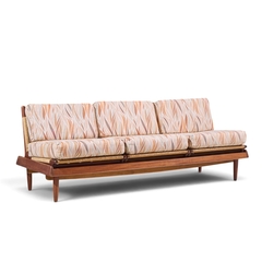 Hans Olsen Hans Olsen Model 161 Mid Century Danish Teak and Cane Modular 3 Seat Sofa - 4731187