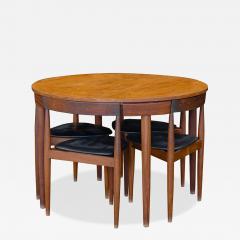 Hans Olsen Hans Olsen Roundette Table and Four Chairs for Frem Rojle - 4523253