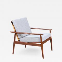 Hans Olsen Hans Olsen Teak Lounge Chair with Cane Backrest for Juul Kristensen - 2213025
