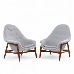 Hans Olsen Hans Olsen for Bramin M bler Mid Century Danish Sculptural Lounge Chairs Pair - 4315007