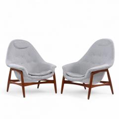 Hans Olsen Hans Olsen for Bramin M bler Mid Century Danish Sculptural Lounge Chairs Pair - 4315008
