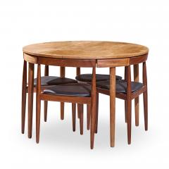 Hans Olsen Hans Olsen for Frem Rojle Expanding Teak Dining Table with 4 Nesting Chairs - 4527333