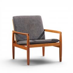 Hans Olsen Hans Olsen for Juul Kristensen Model 519 Danish Teak and Cane Chairs Pair - 4647691