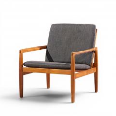 Hans Olsen Hans Olsen for Juul Kristensen Model 519 Danish Teak and Cane Chairs Pair - 4647694