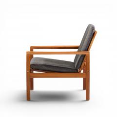 Hans Olsen Hans Olsen for Juul Kristensen Model 519 Danish Teak and Cane Chairs Pair - 4647696