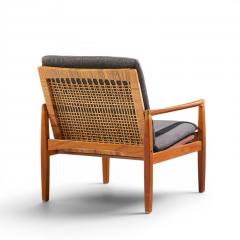 Hans Olsen Hans Olsen for Juul Kristensen Model 519 Danish Teak and Cane Chairs Pair - 4647699