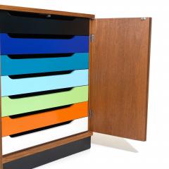 Hans Olsen Mid Century Multicolored Dresser Cabinet - 3343419