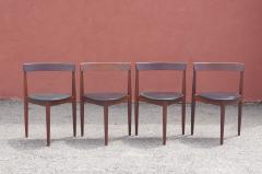 Hans Olsen Set of Four Triangular Teak Stacking Chairs by Hans Olsen for Frem R jle - 3652892