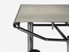 Hans Ullrich Bitsch Chrome Plated Steel Aluminum Stool Germany 1980s - 4421145