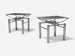 Hans Ullrich Bitsch Chrome Plated Steel Aluminum Stools Germany 1980s - 4413799