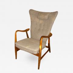 Hans Van de Bovenkamp Danish Modern Wingback Armchair by Bovenkamp - 216925