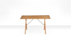 Hans Wegner AT 308 coffee table with teak top and oak cross leg frame by Hans Wegner - 764516