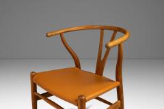 Hans Wegner Bespoke CH24 Wishbone Desk Chair in Oak Leather by Hans Wegner - 3274164