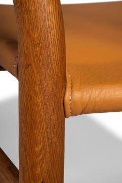 Hans Wegner Bespoke CH24 Wishbone Desk Chair in Oak Leather by Hans Wegner - 3274172