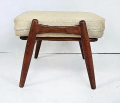 Hans Wegner Danish Modern Hans Wegner GETAMA Cigar Chairs Ottoman Denmark Oak Set of 3 - 4058620