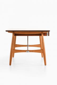 Hans Wegner Danish Modern JH 571 Architects Desk in Teak Oak Steel by Hans Wegner 1950s - 4821548