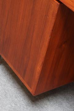 Hans Wegner Danish Modern Kontour Steel and Teak Executive Desk by Hans Wegner - 4270923