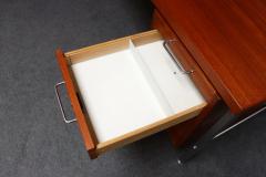 Hans Wegner Danish Modern Kontour Steel and Teak Executive Desk by Hans Wegner - 4270925