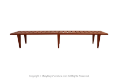 Hans Wegner Danish Teak Johannes Hansen Hans Wegner Slatted Bench Model JH 574 - 2989989