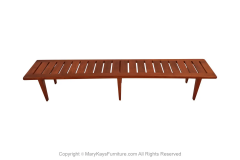 Hans Wegner Danish Teak Johannes Hansen Hans Wegner Slatted Bench Model JH 574 - 2989990