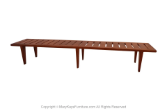 Hans Wegner Danish Teak Johannes Hansen Hans Wegner Slatted Bench Model JH 574 - 2989991