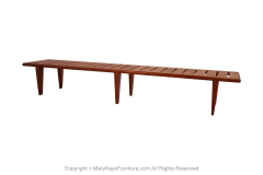 Hans Wegner Danish Teak Johannes Hansen Hans Wegner Slatted Bench Model JH 574 - 2989992