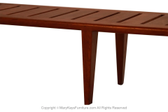 Hans Wegner Danish Teak Johannes Hansen Hans Wegner Slatted Bench Model JH 574 - 2989993