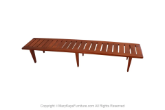 Hans Wegner Danish Teak Johannes Hansen Hans Wegner Slatted Bench Model JH 574 - 2989994