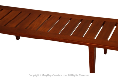 Hans Wegner Danish Teak Johannes Hansen Hans Wegner Slatted Bench Model JH 574 - 2989998