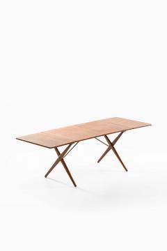 Hans Wegner Dining Table Model AT 309 in Brass Oak and Teak by Hans Wegner 1950s - 4744209