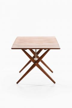 Hans Wegner Dining Table Model AT 309 in Brass Oak and Teak by Hans Wegner 1950s - 4744210
