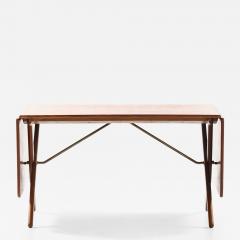 Hans Wegner Dining Table Model AT 309 in Brass Oak and Teak by Hans Wegner 1950s - 4746202