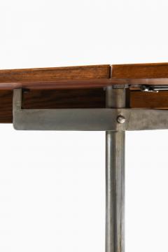 Hans Wegner Dining Table Model AT 319 in Rosewood and Steel by Hans J Wegner 1960s - 4443308