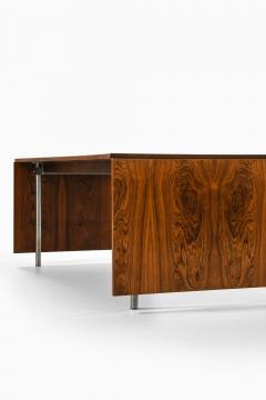Hans Wegner Dining Table Model AT 319 in Rosewood and Steel by Hans J Wegner 1960s - 4443309