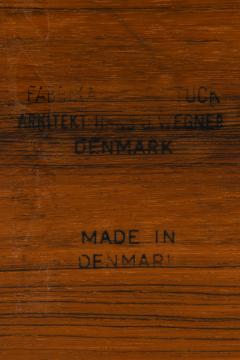 Hans Wegner Dining Table Model AT 319 in Rosewood and Steel by Hans J Wegner 1960s - 4443310