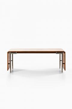 Hans Wegner Dining Table Model AT 319 in Rosewood and Steel by Hans J Wegner 1960s - 4443321