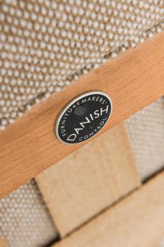 Hans Wegner Easy Chair in Wool and Oak by Hans Wegner 1950s - 4507613