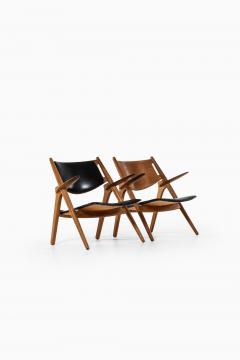 Hans Wegner Easy Chairs Model CH 28 Produced by Carl Hansen S n in Denmark - 1834647