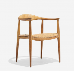 Hans Wegner First Generation Hans Wegner Round Chair in Oak and Cane - 4446674