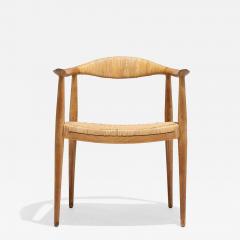 Hans Wegner First Generation Hans Wegner Round Chair in Oak and Cane - 4447163