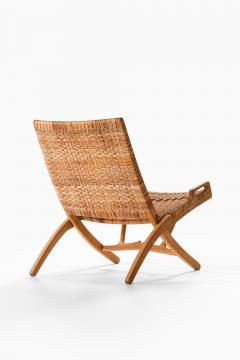Hans Wegner Folding Easy Chair in Cane and Oak by Hans Wegner 1949 - 4555520